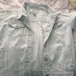light blue jean jacket